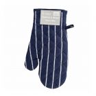 Le Chateau Butcher's Stripe Oven Mitt - Navy