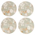 Creative Tops Duck Egg Floral Round Placemats - Set of 4