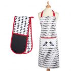 Kitchencraft Kitchen Apron & Double Oven Glove Set - Westie