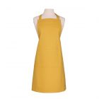 Plain yellow apron with large front pocket