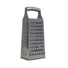 stainless steel four sided box grater with integrated hold handle