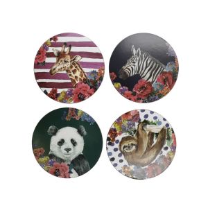 Mikasa Wild At Heart Round Coasters - Pack of 4