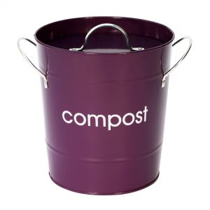 Purple compost handle made from metal