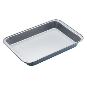 Rectangular steel roasting pan tray with a non-stick coating from KitchenCraft.